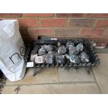 Gas fire basket and coals