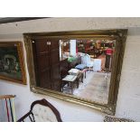 Ornate gilt frame & bevelled glass wall mirror