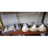 Boxed Aynsley coffee cans & saucers and Royal Standard tea set