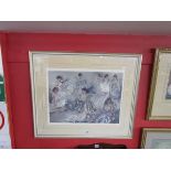 Large signed & blind stamped William Russell Flint print - Spanish ladies
