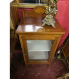 Edwardian inlaid display cabinet