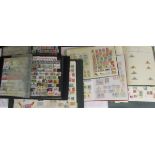 Stamps - 4 stockbooks & 3 albums - All World 19C onwards to include album of triangular stamps