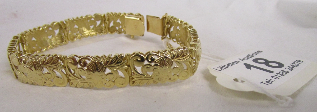14ct gold bracelet (25.6g)