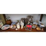 Shelf of china & collectables