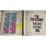 Stamps - 3 GB albums (1 empty) & Isle of Man album