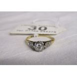 18ct diamond solitaire ring
