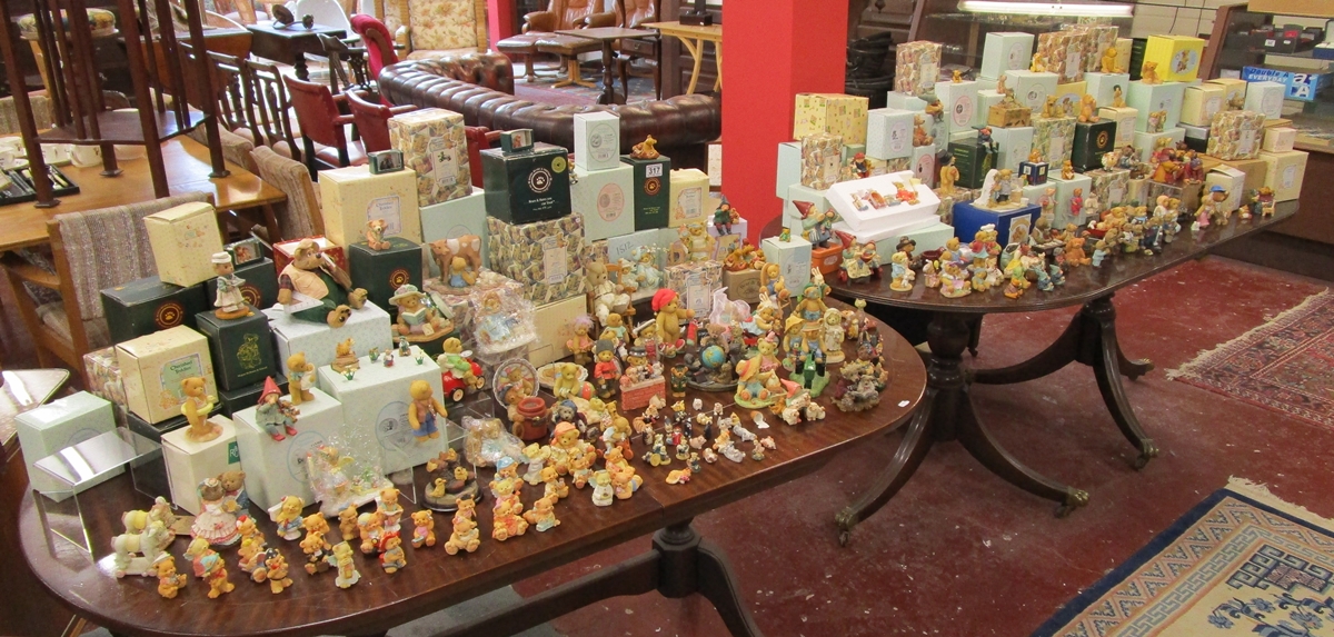 Huge collection of Cherished Teddies, Peter Fagan’s Bear and Me, Annekabouke Gnomy's Diaries etc.