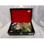 Box of costume jewellery