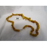 Butterscotch amber necklace