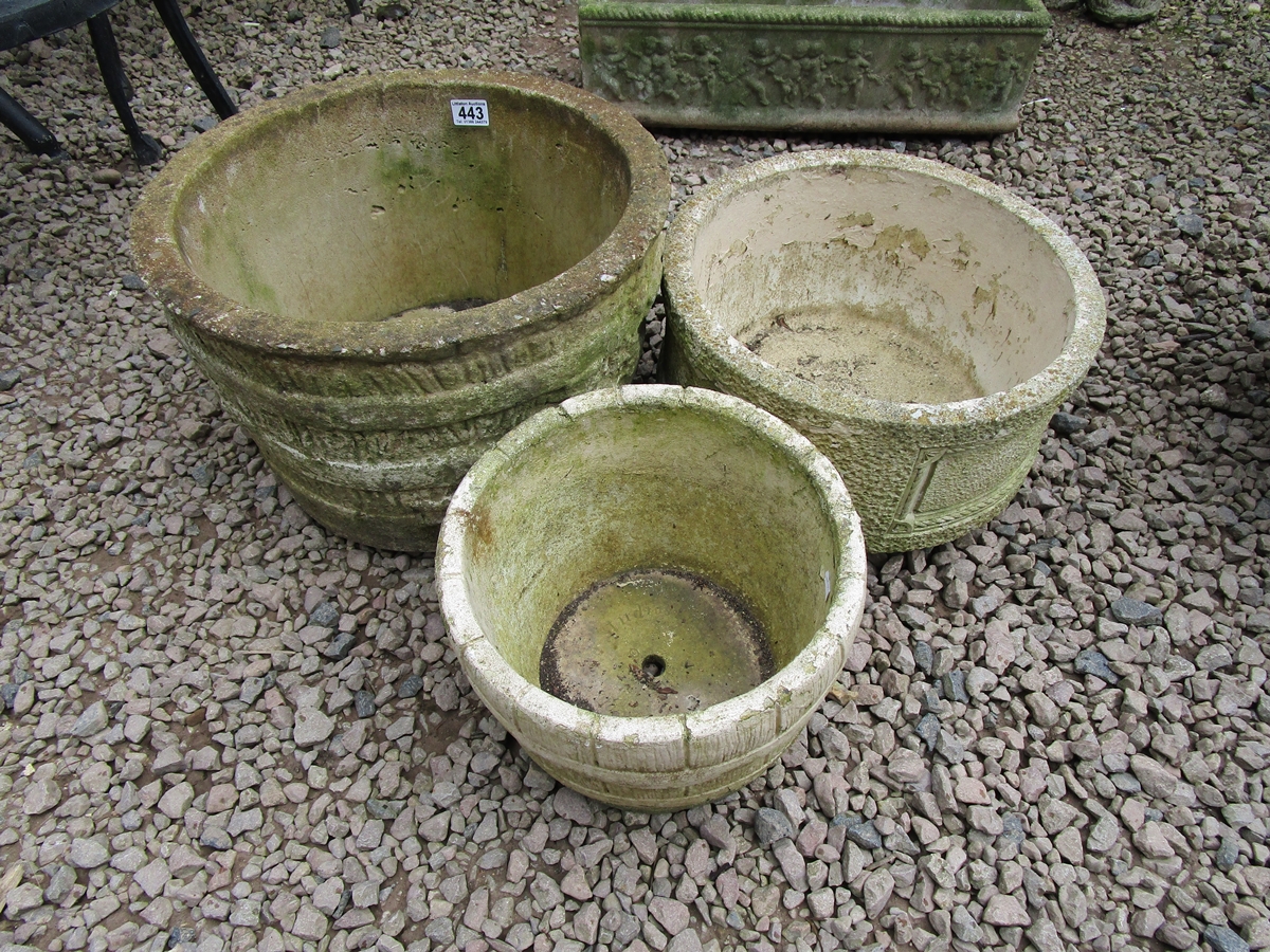 3 stone planters