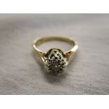 Gold diamond solitaire ring