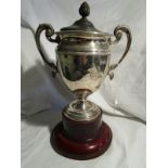 Silver trophy Approx 678g not including base