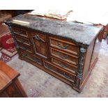 Large and ornate marble top sideboard
