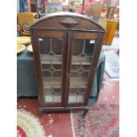 Small leaded glass display cabinet