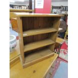 Small pine bookcase