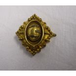 Victorian pinchbeck brooch