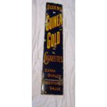 Early 20th Century Ogden’s “Guinea Gold” Cigarettes enamel advertising sign