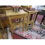 2 early pine tables