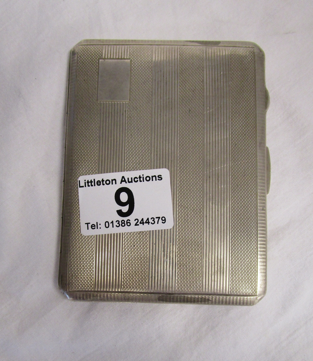 Silver cigarette case - Approx 159g