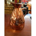 Heavy & early copper gallon cider jug