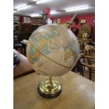 Brass mounted globe