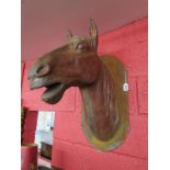 Heavy cast iron life size horses head