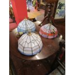 3 Tiffany style lamp shades