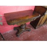 Fine William IV rosewood games table