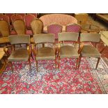 Set of 4 early 20C quality armchairs