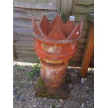 Crown top chimney pot
