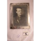 Silver framed photo of RFC officer