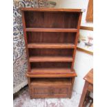 Sheesham wood corner cupboard and bookcase