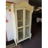 French glazed & painted armoire