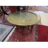 Indian brass top table