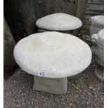 Pair of large reproduction Staddle Stones