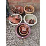 Collection of planters & terracotta plant pots