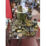 Large collection of brass etc
