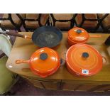 4 Le Creuset pans