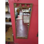Mirror with molded gilt frame - Rose motif