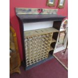 Shabby-chic wine rack