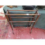 Mahogany towel rail