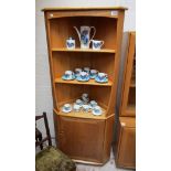 Blonde elm Ercol corner cupboard