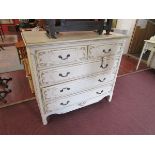 Large vintage Laura Ashley chest of 2 over 3 drawers
