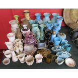 Large collection of various china & Victorian glass