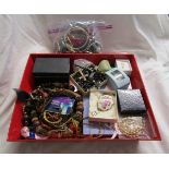 Box of costume jewellery