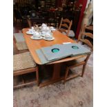 Ercol blonde elm dining table