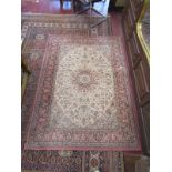 Patterned wool rug