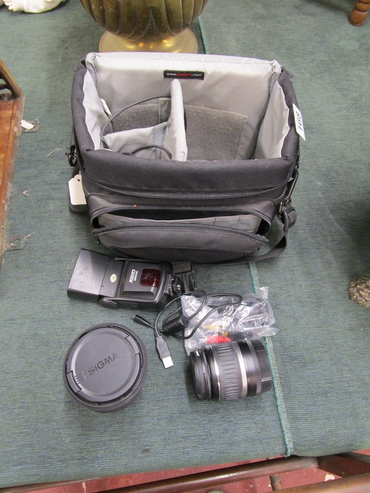 Camera bag & lenses