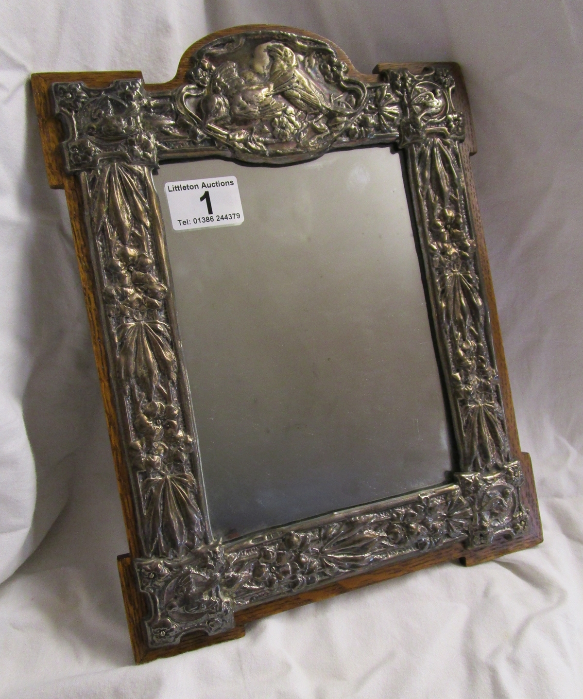 Silver mounted mirror