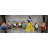 1930's themed Snow white & the 7 dwarfs marked Japan - Disney